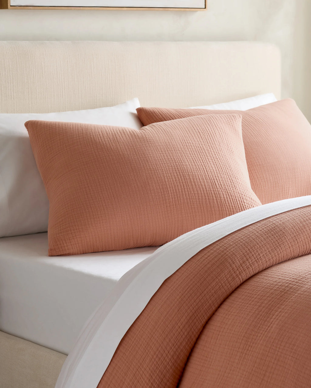 Organic Cotton Gauze Duvet Cover Set - Twin / Dried Sage