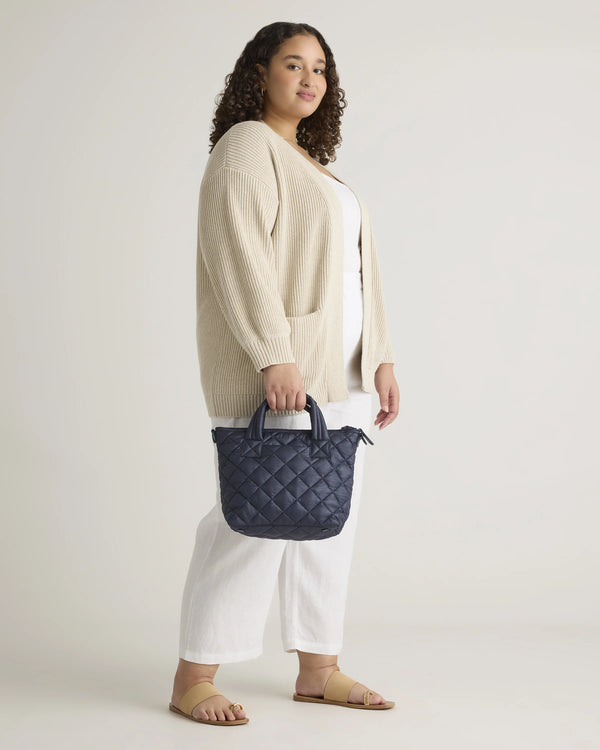 Transit Quilted Small Crossbody Tote - One Size / Taupe Brown