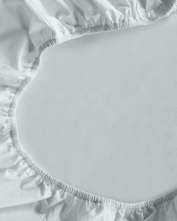 Organic Crisp Percale Fitted Sheet Set - Twin / Espresso