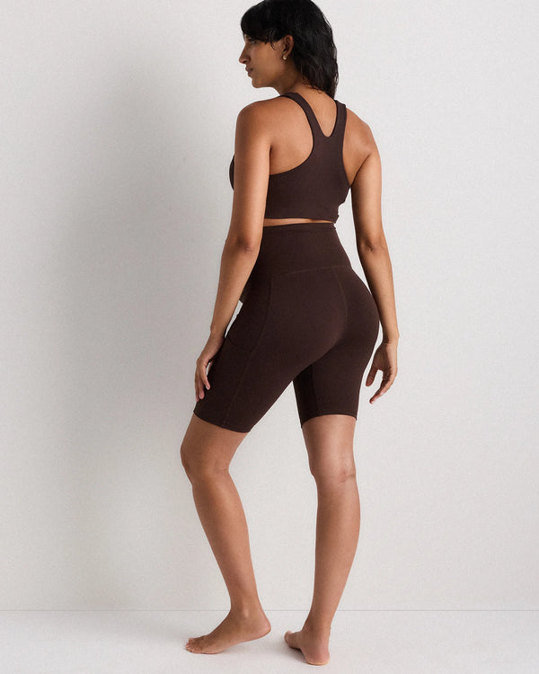 Ultra-Form Maternity Pocket Bike Short 9" - XS / Dark Coal