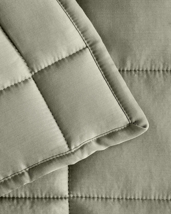 Bamboo Box Quilt - Twin / Sage