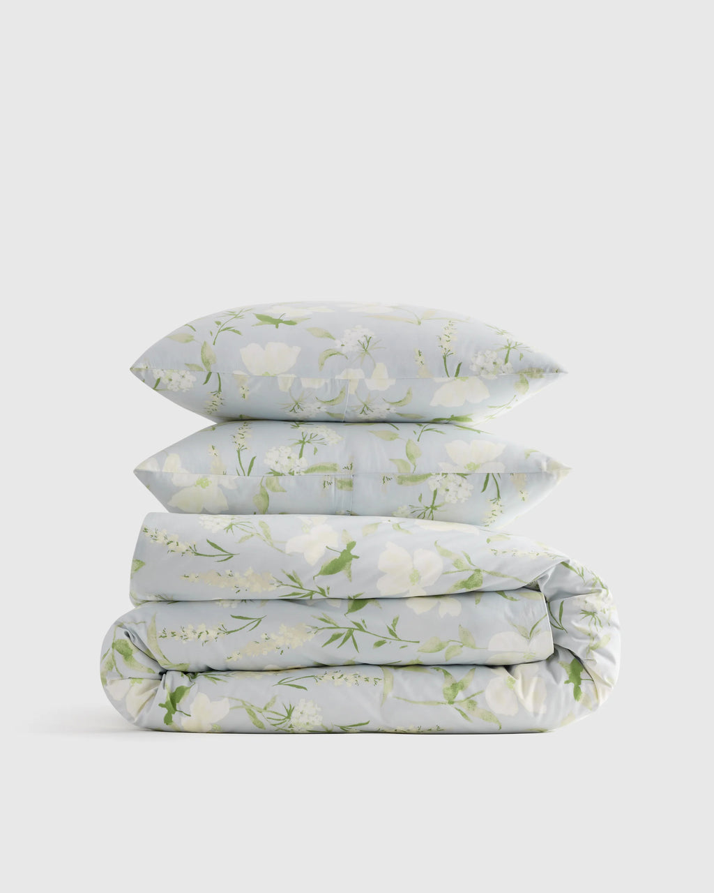 Organic Crisp Percale Duvet Cover Set - Twin / Espresso