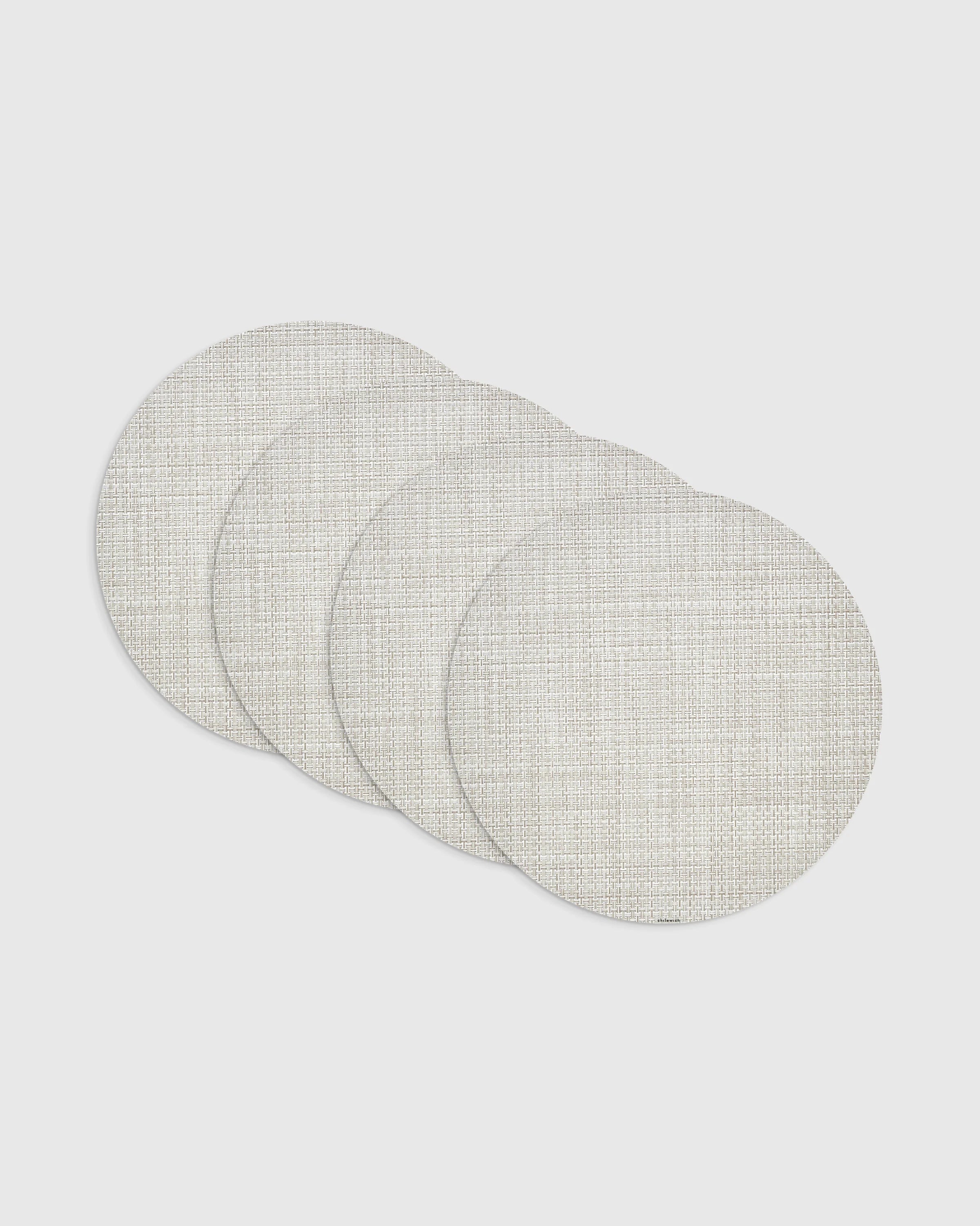 Basketweave Easy-Care Round Placemat, Set of 4 by Chilewich - One Size / Celadon Secondary image