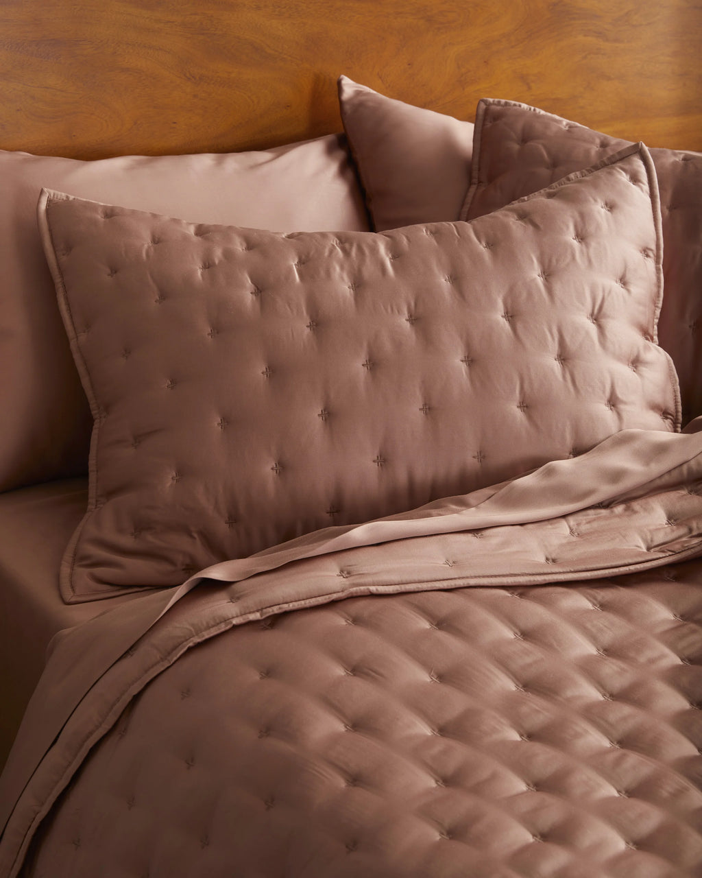 Bamboo Dream Quilted Sham Set - Standard / Sage