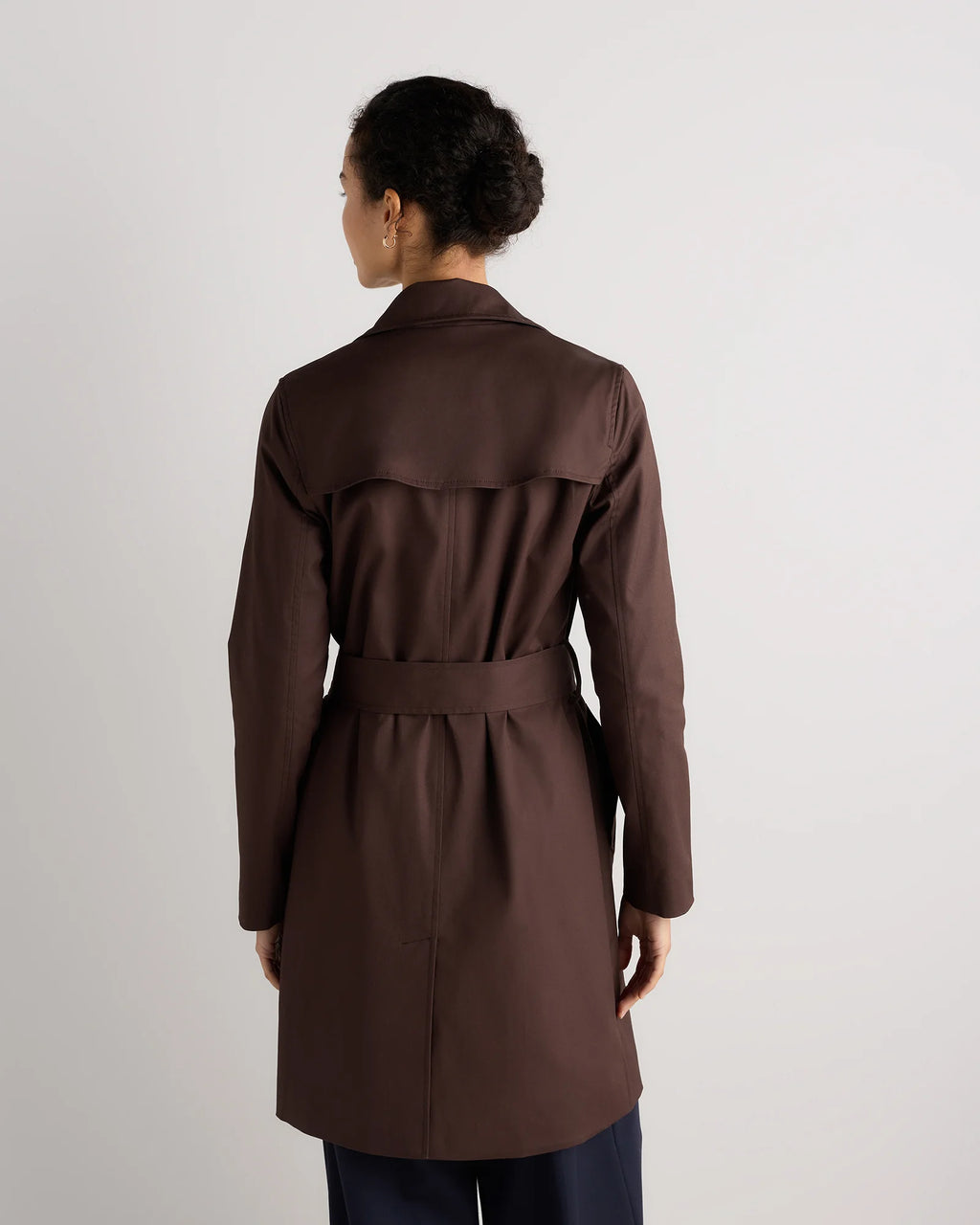 Comfort Stretch Trench Coat - XS / Navy