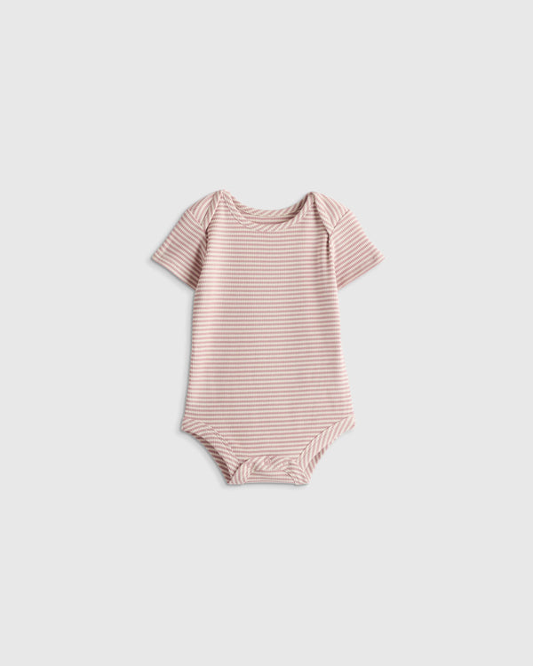Softest Rib Short Sleeve Bodysuit - 0-3M / Deep Sea Blue