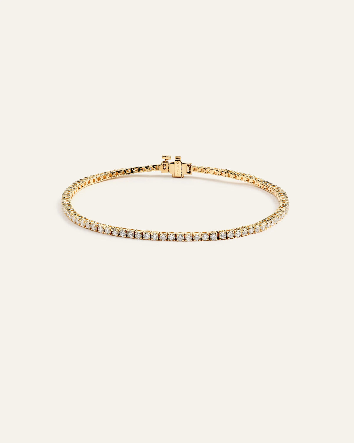 14K Gold Lab Grown Diamond Tennis Bracelet - 2ctw - 6.5" / Yellow Gold