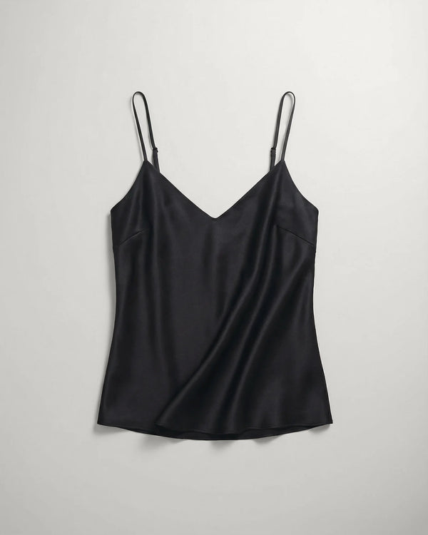 Washable Stretch Silk V-Neck Cami - XS / Ivory
