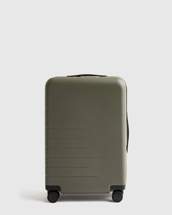Expandable Carry-On Suitcase - One Size / Dark Green