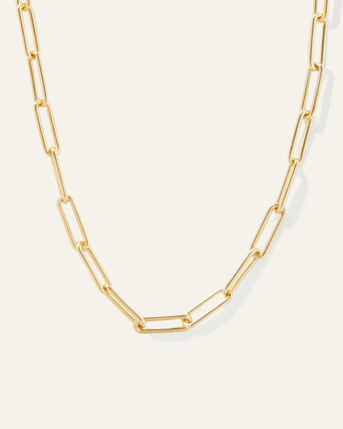 Bold Paperclip Chain Necklace - One Size / Gold Vermeil Main image
