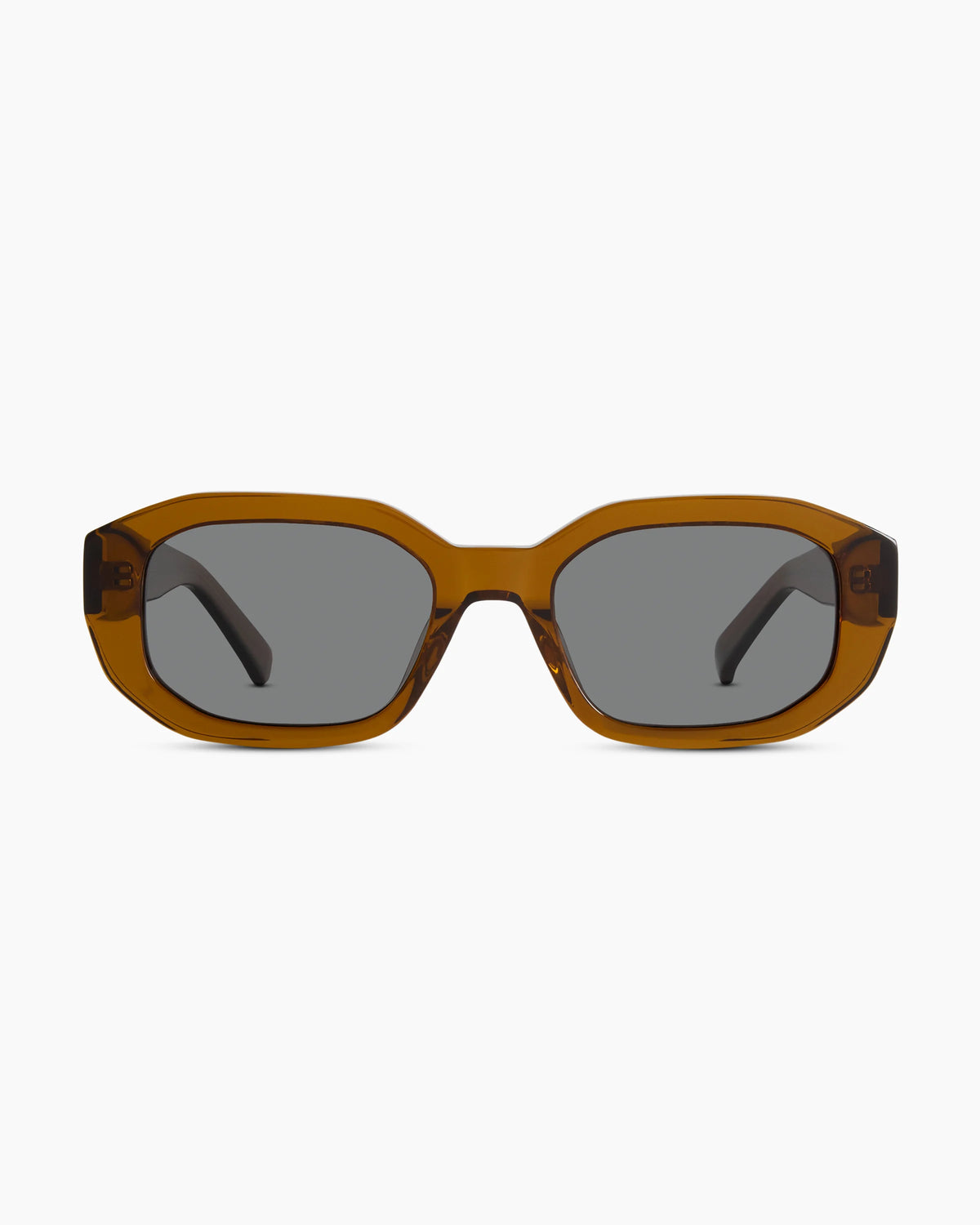 Barbados Polarized Acetate Sunglasses - One Size / Clear Spice with Grey lens Main image