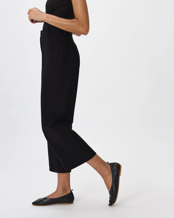 Ultra-Stretch Ponte Cropped Wide Leg Pants - 0 / Espresso