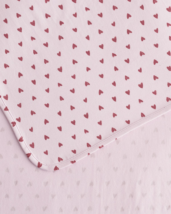 Bamboo Swaddle 2-Pack - One Size / Painted Hearts