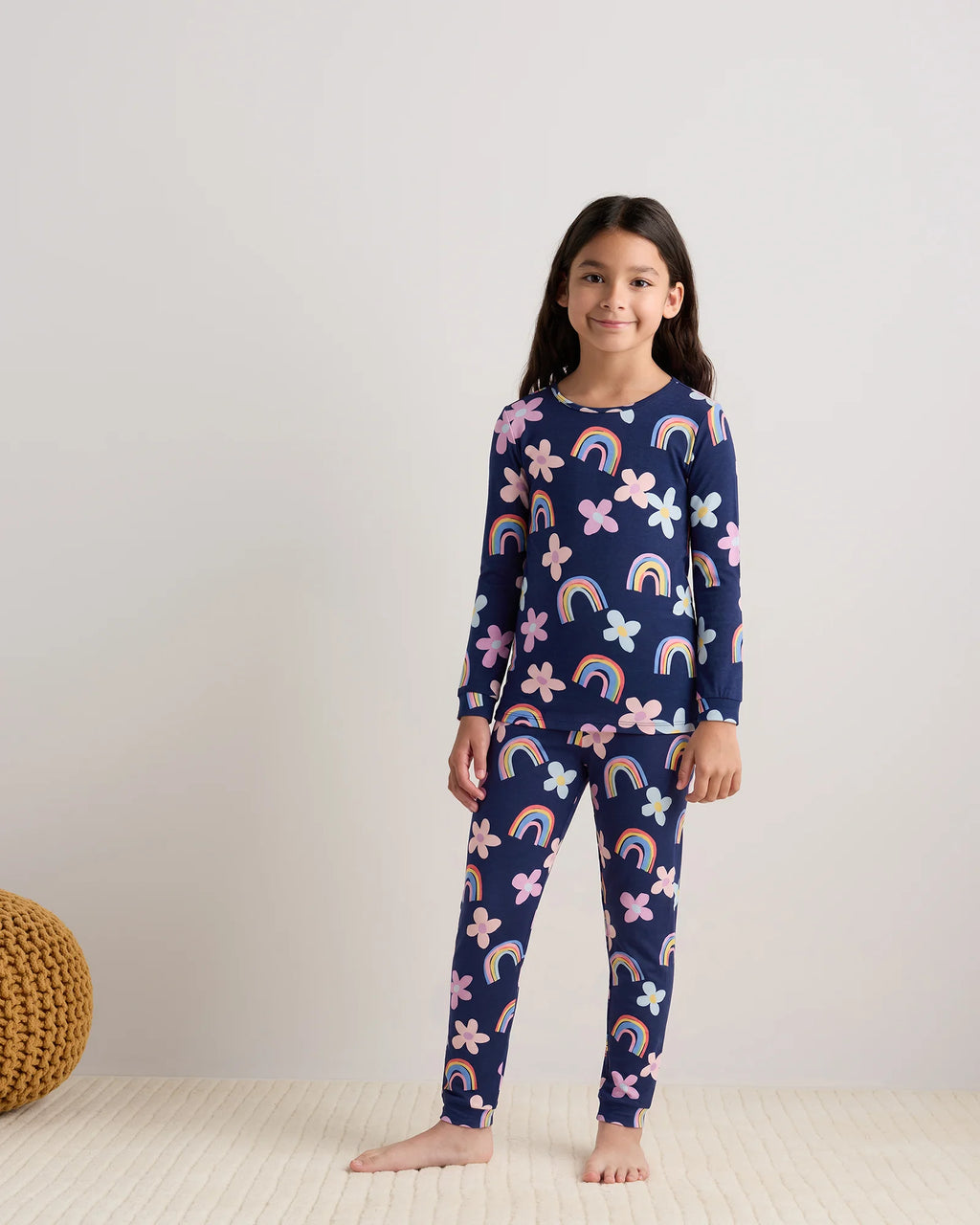 Bamboo Long Sleeve and Pant Pajama Set - 6 / Wildflower Dreams