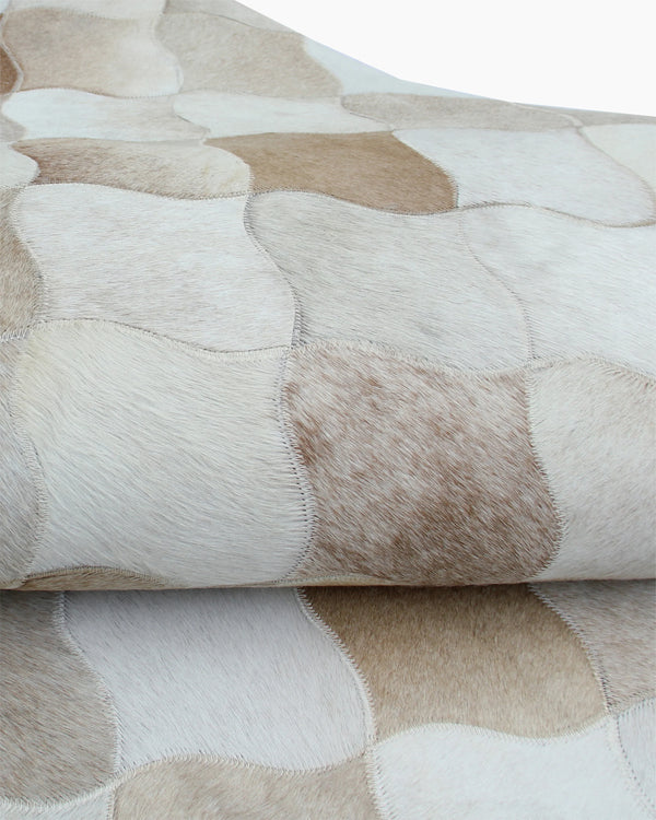Trellis Hair on Hide Rug - 5' x 8' / Natural