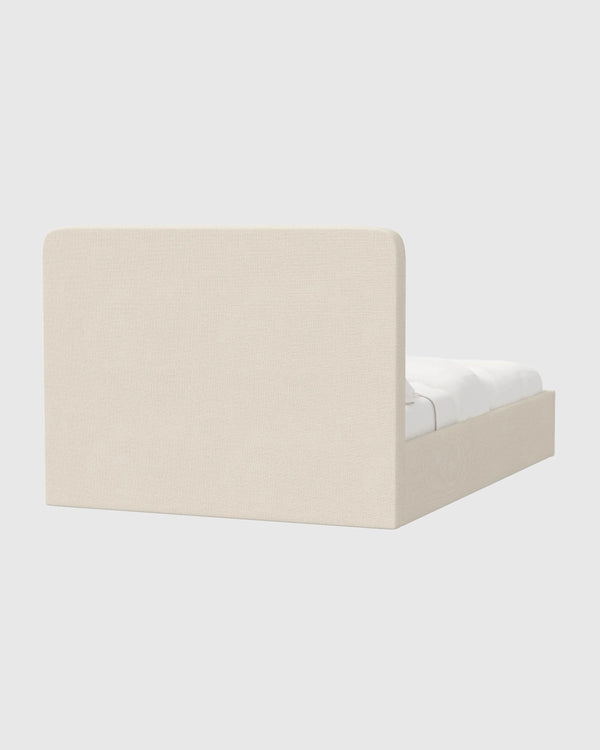 100% Linen Curved Bed - Full / Canvas