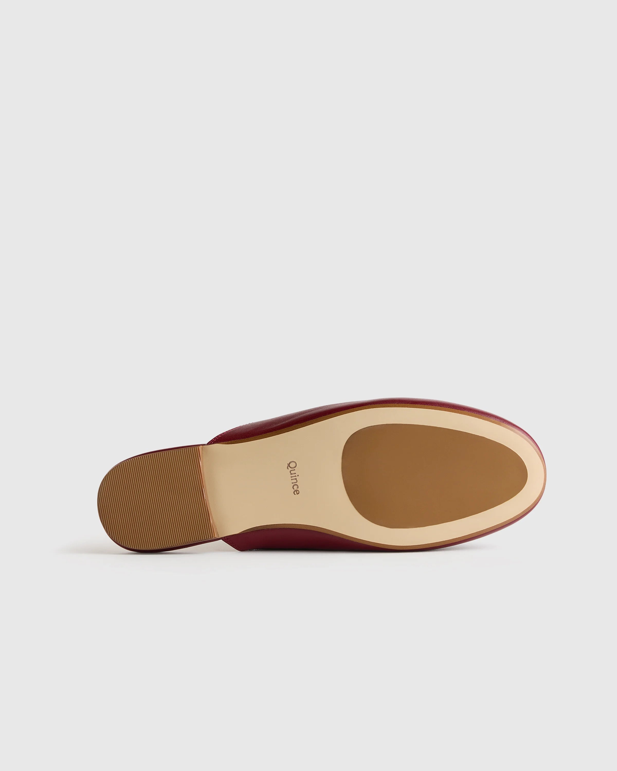 Italian Leather Horsebit Loafer Mule - 5 / Garnet Secondary image