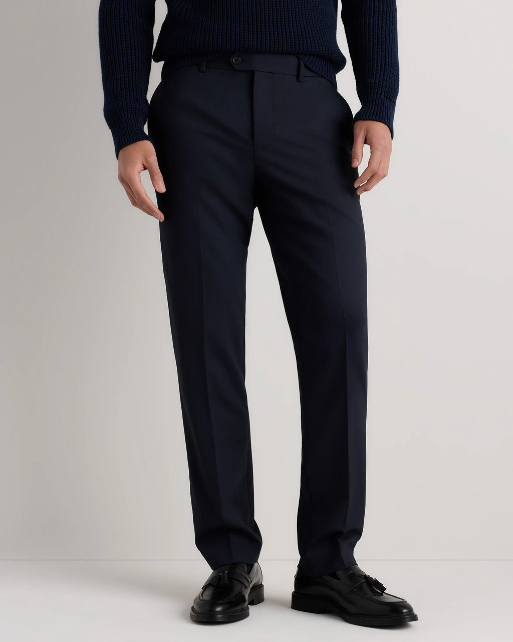 Stretch Wool Dress Pants - Straight - 30X30 / Black