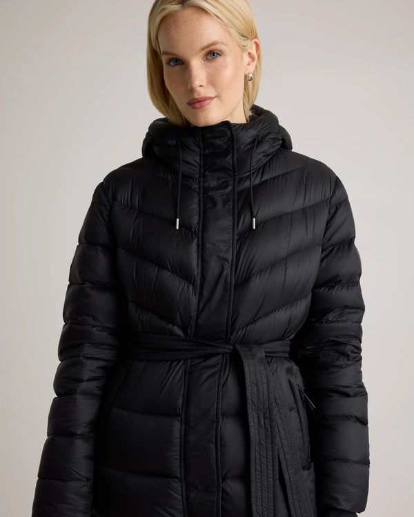 Responsible Down Belted Puffer Maxi Coat - XS / Morel Grey