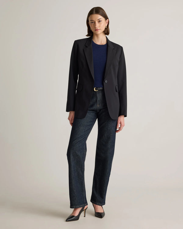 Italian Wool Long Blazer - XS / Sahara Camel