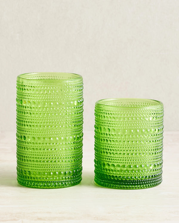 Jupiter Tall Glass Tumbler (Set of 6) - One Size / Fern Green