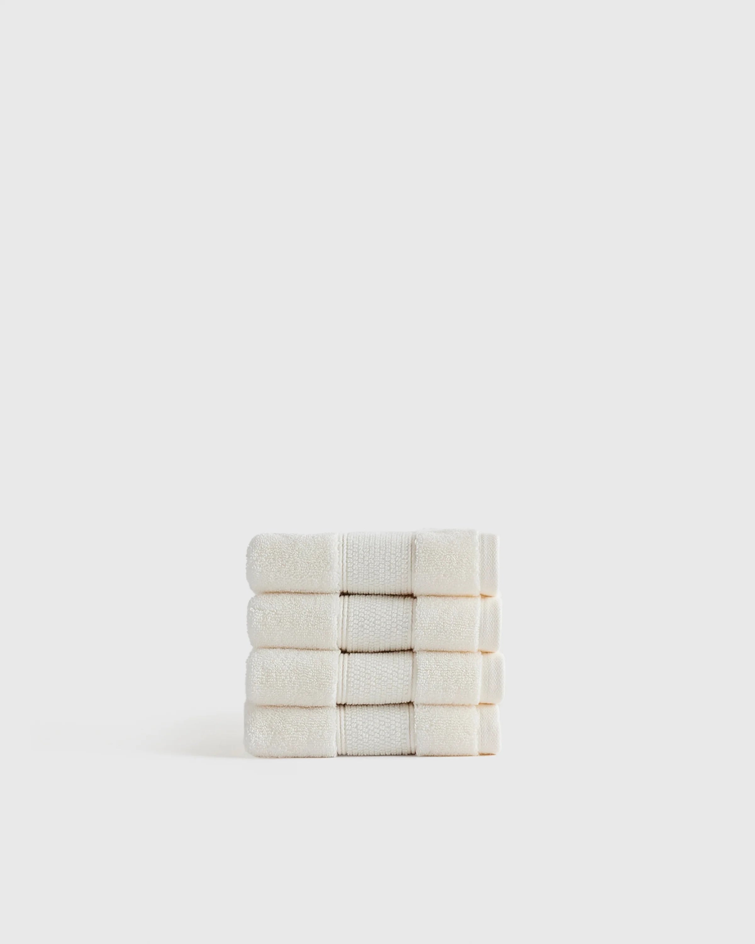 Classic Organic Turkish Cotton Washcloth (Set of 4) - One Size / White Secondary image
