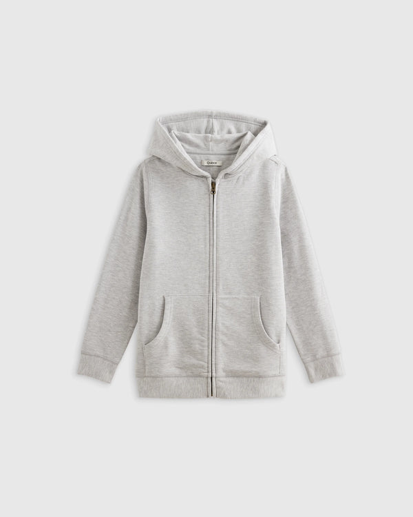SuperSoft Fleece Zip Up Hoodie - 2T / Soft Sage