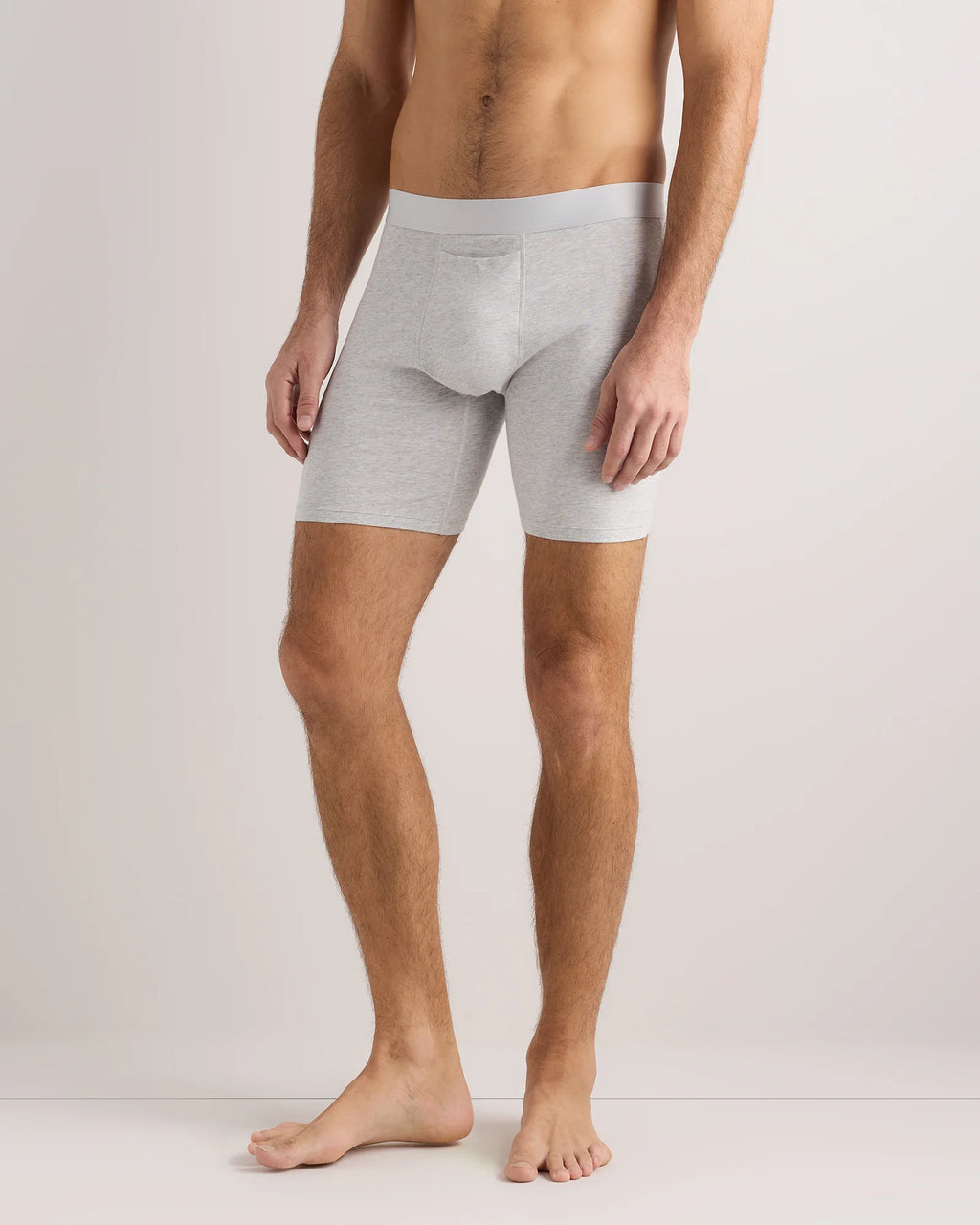 Organic Cotton 6'' Boxer Brief (3-pack) - XS / Light Grey
