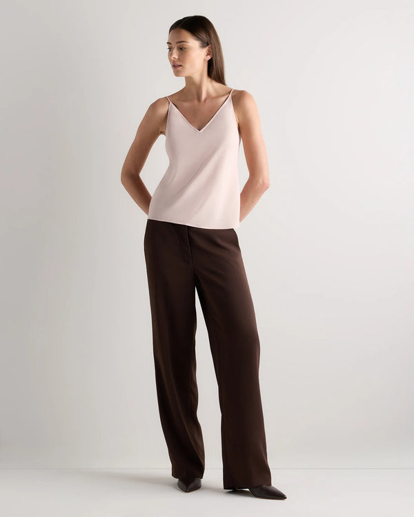 Matte V-Neck Cami - XS / Porcelain Ivory