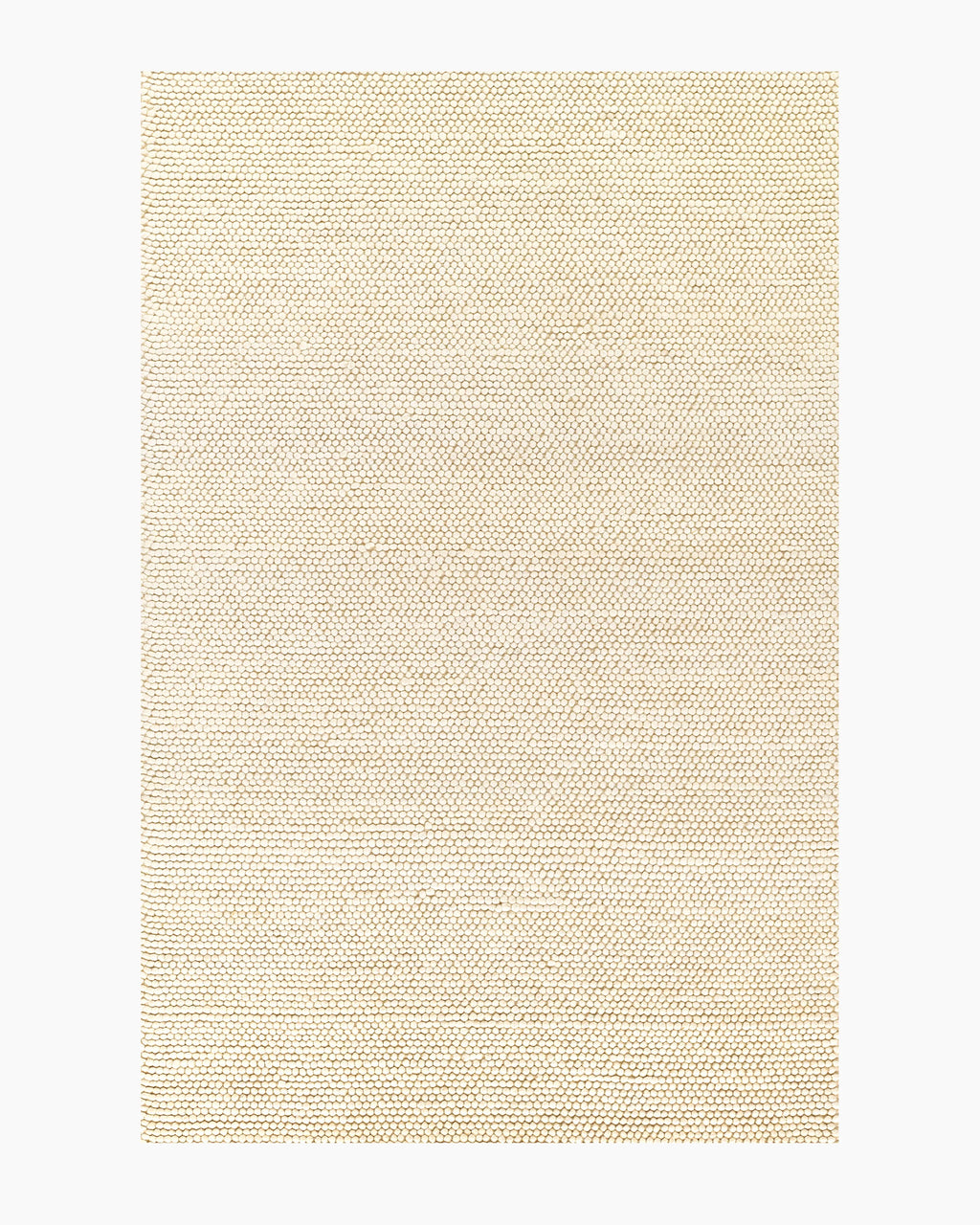 Tribeca Handwoven Wool Rug - 3' x 5' / Cream