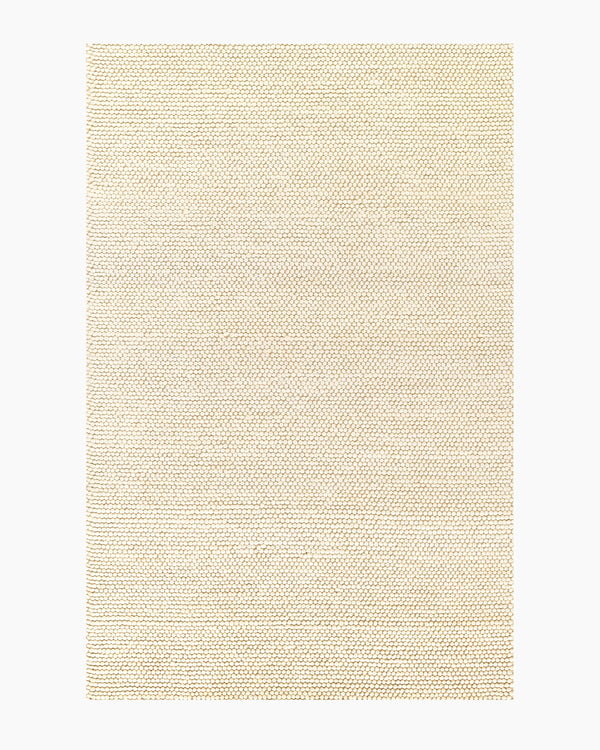 Tribeca Handwoven Wool Rug - 3' x 5' / Cream