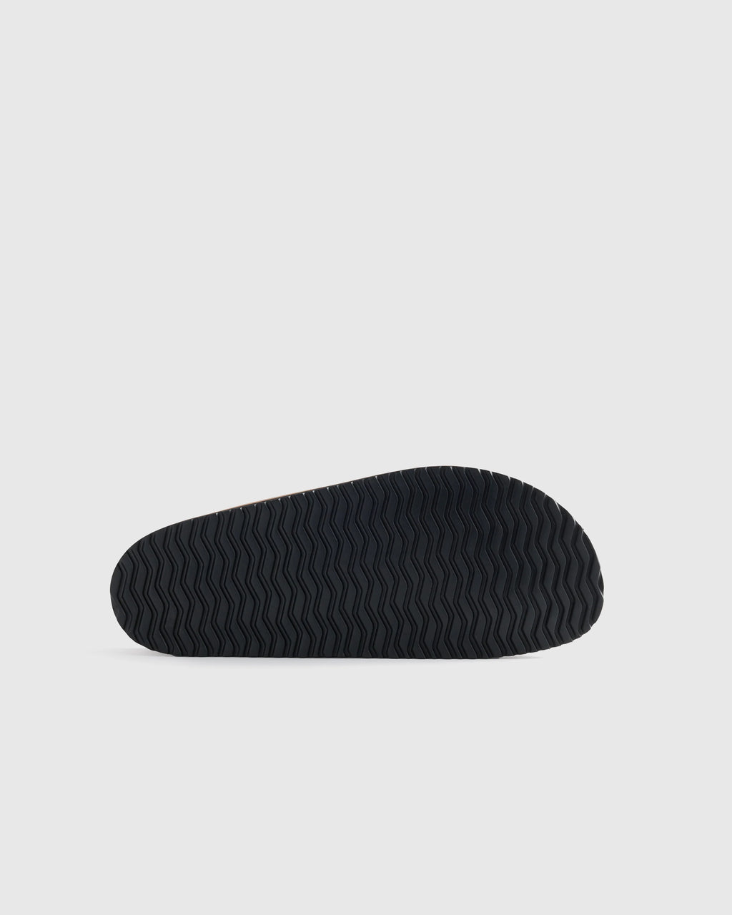 Nubuck Leather Double Buckle Slide - 7 / Black