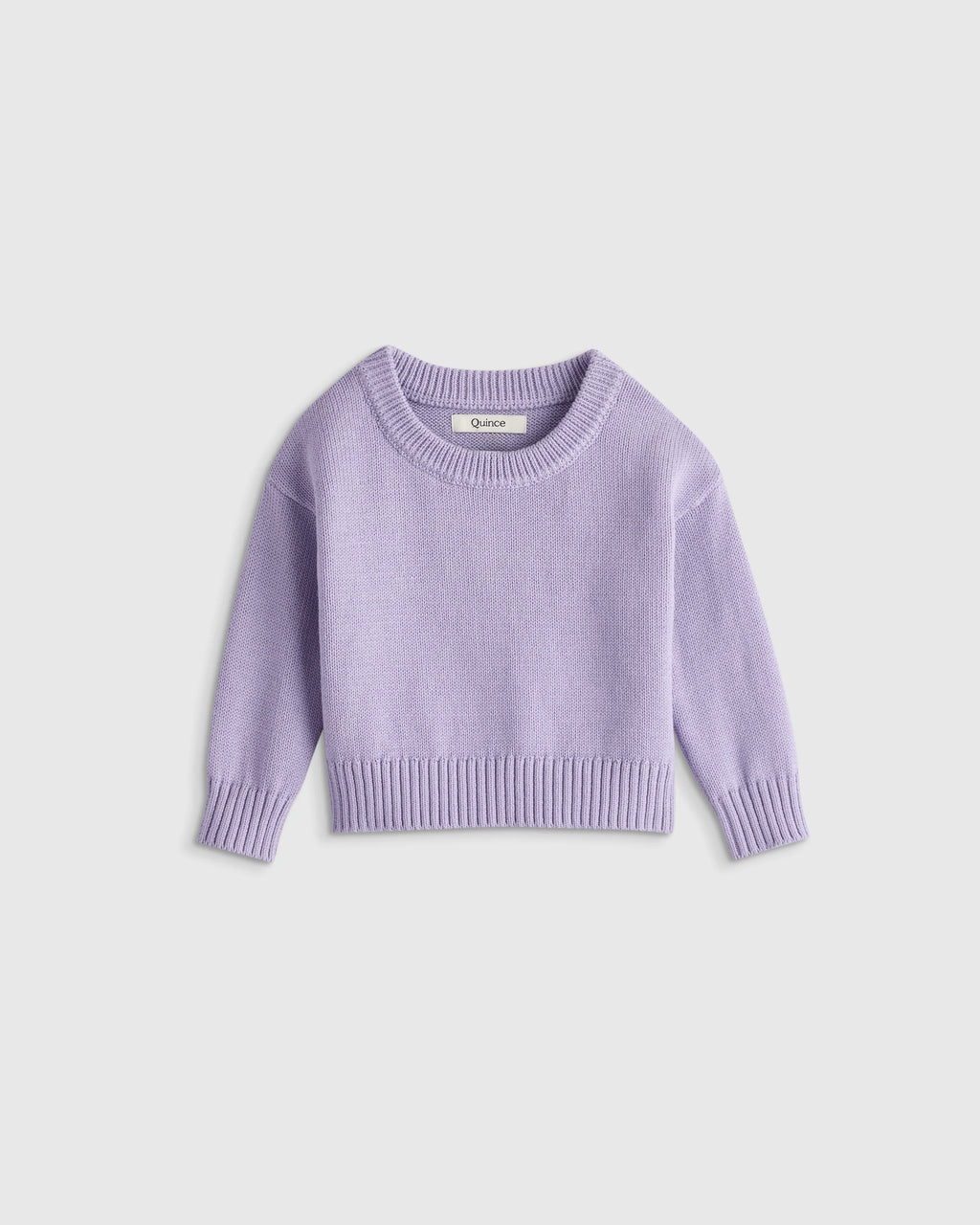 100% Organic Cotton Crewneck Sweater - 9-12M / Navy/White