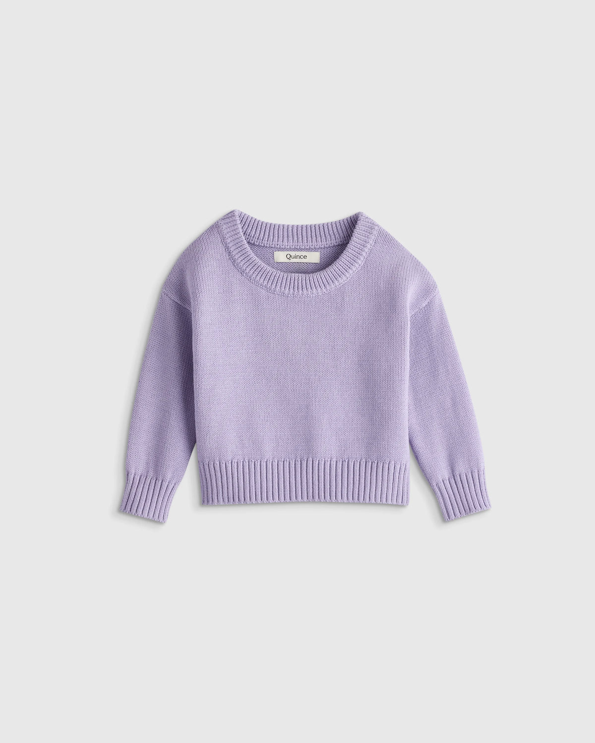 100% Organic Cotton Crewneck Sweater - 9-12M / Navy/White