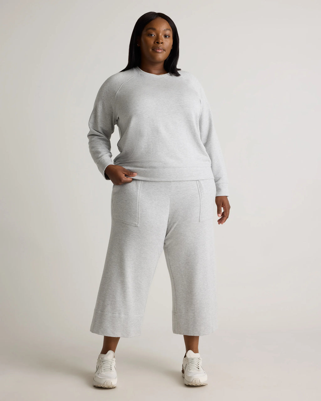 SuperSoft Fleece Crew - 1X / Dried Fig