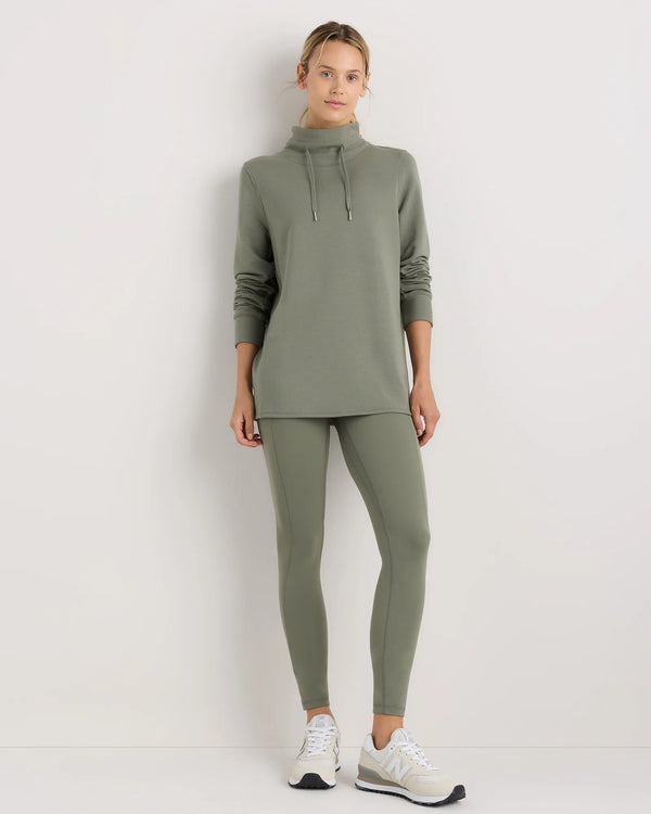 SuperSoft Fleece Mock Neck Pullover - XS / Navy