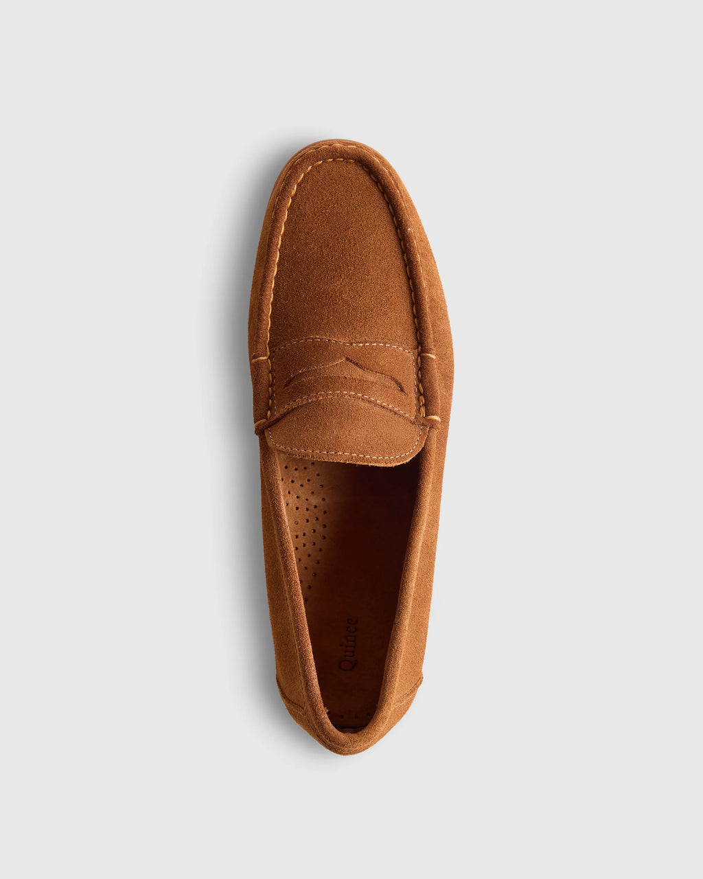 Essential Suede Penny Loafer - 7 / Whiskey