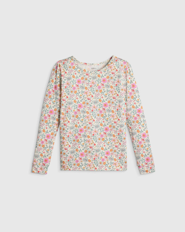 Bamboo Long Sleeve and Pant Pajama Set - 2T / Wildflower Dreams