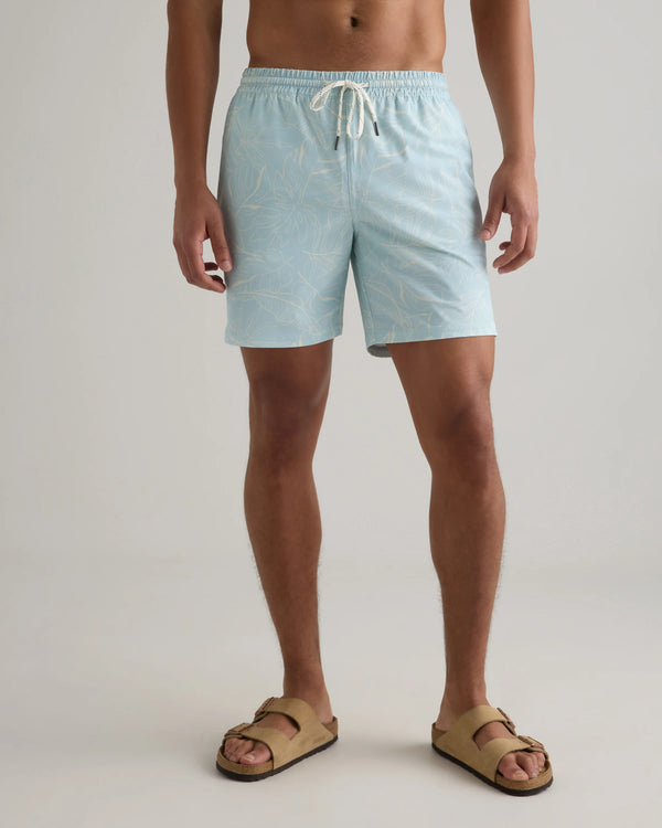 Italian Swim Trunks - 7" - XS / Navy Diamond Geo