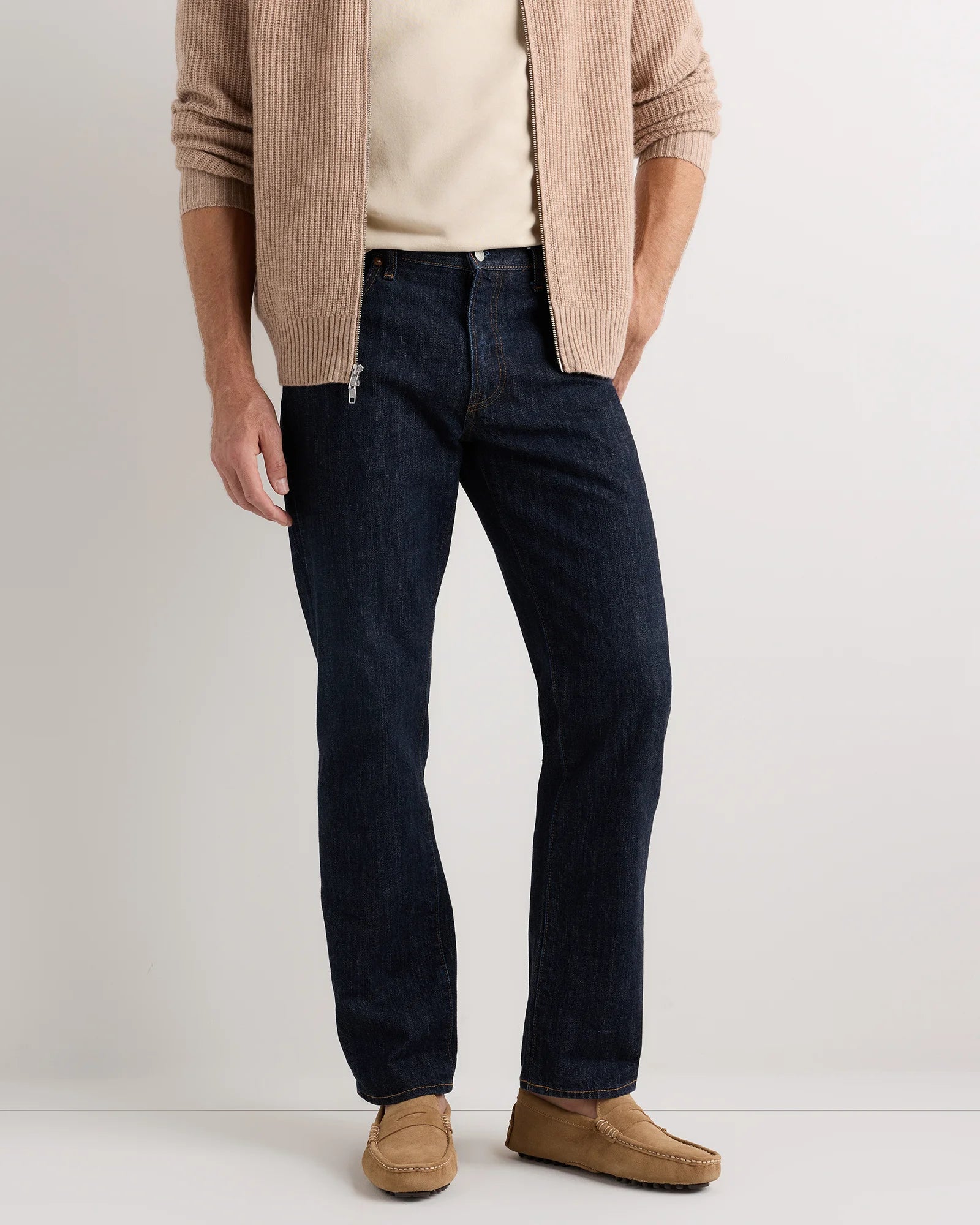 Essential Suede Driving Loafer - 7 / Dune Secondary image