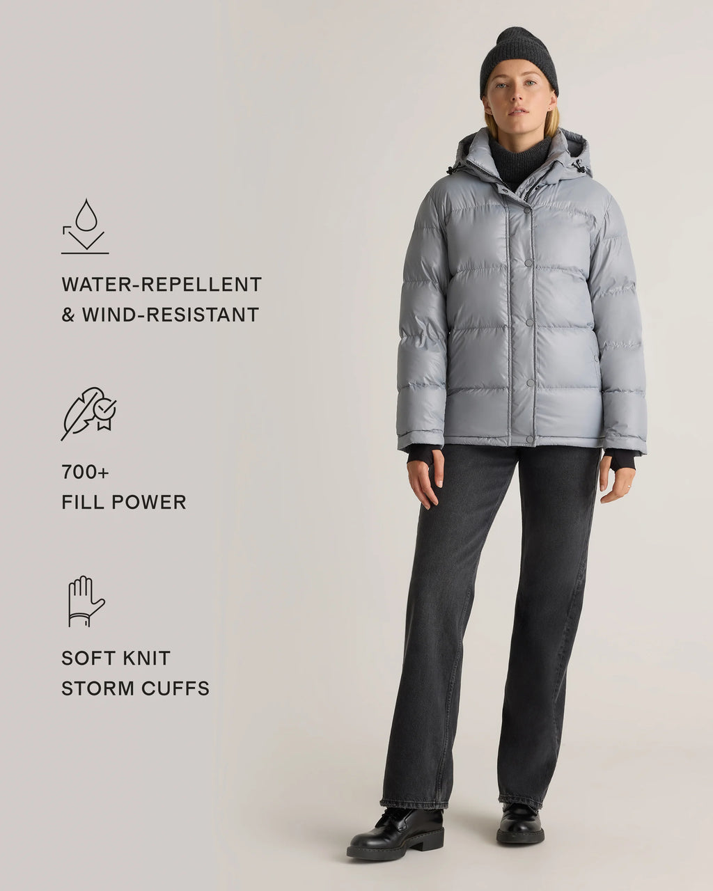 Responsible Down Puffer Jacket - XS / Sea Spray Green