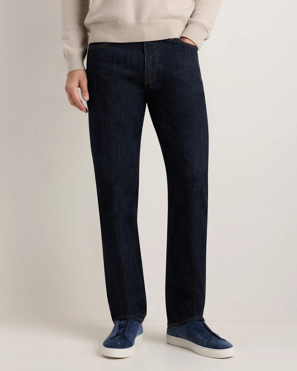 Italian Suede Tailored Sneaker - 7 / Fog
