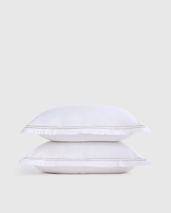 Organic Crisp Percale Sham Set - Standard / White