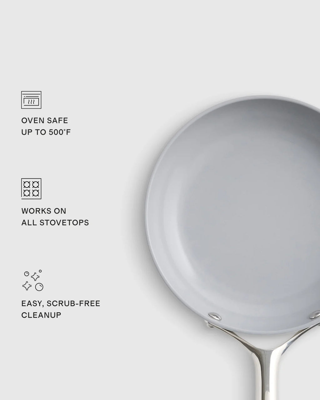Ceramic Nonstick 8" Frying Pan - One Size / Navy