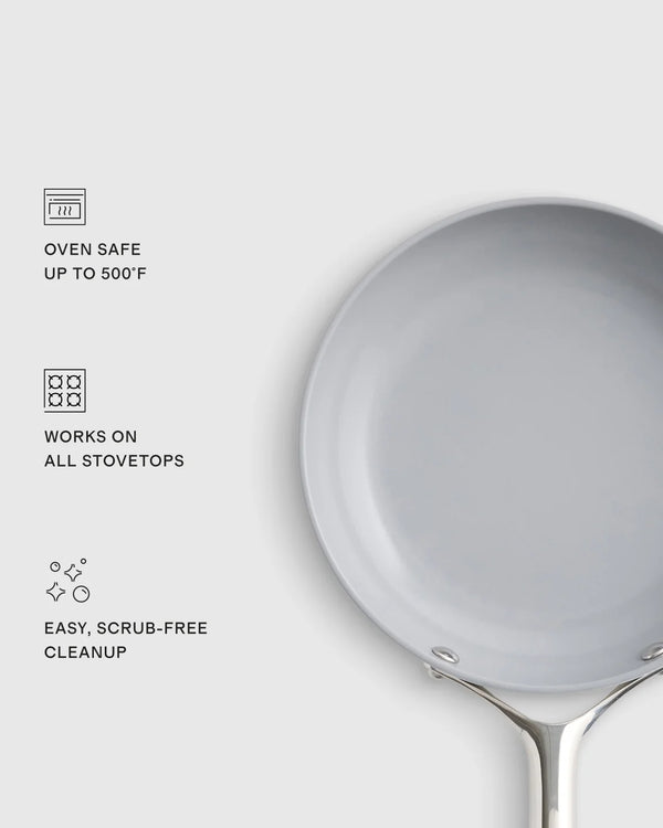 Ceramic Nonstick Frying Pan Set - One Size / Navy