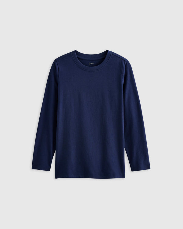 100% Organic Cotton Jersey Long Sleeve Tee - 6 / Dino Sketch