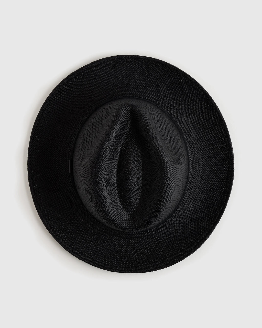 Toquilla Straw Panama Hat - S / Black
