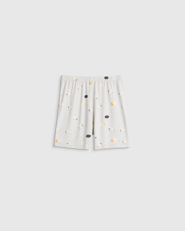 Bamboo Short Sleeve and Shorts Pajama Set - 6 / Lavender Hearts