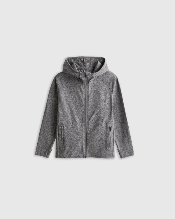 Flowknit Full Zip Hoodie - 2T / Heather Navy