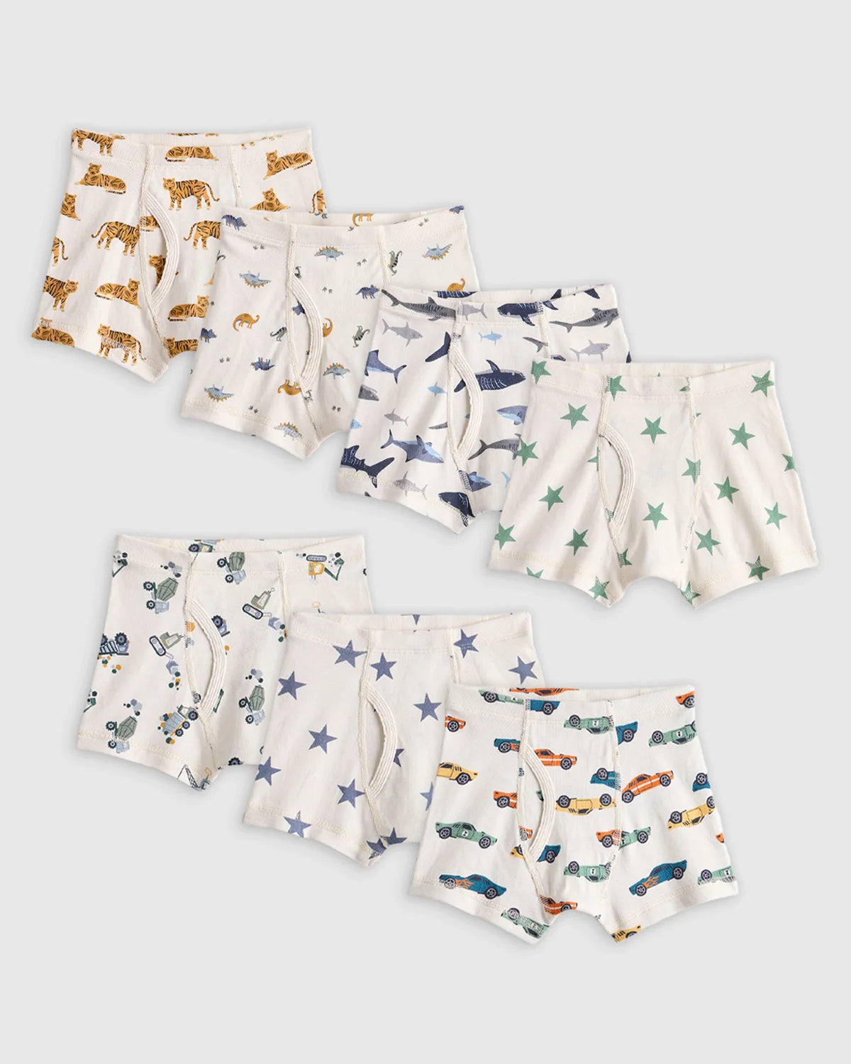 Boys 100% Organic Cotton Boxer Brief 7-Pack - 6 / Boy Multi Pack Main image